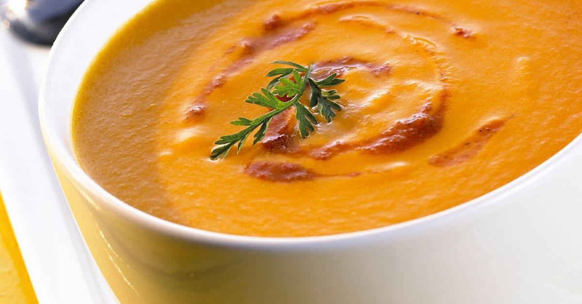 Морковный суп в микроволновке