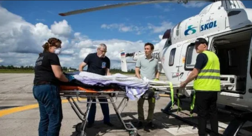 Вертолет санавиации доставил тульского пациента в московскую больницу